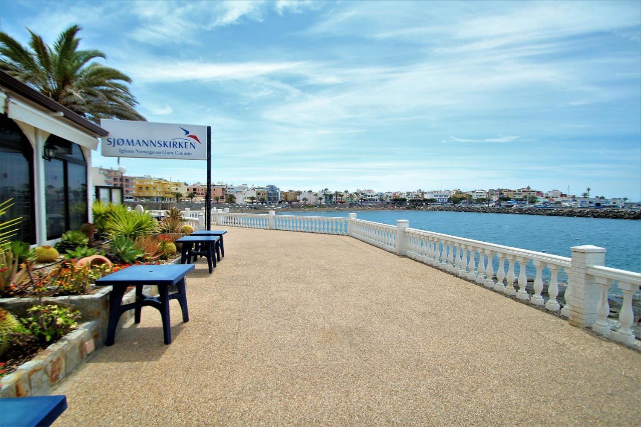 Studio In Top Lage Direkt Am Strand Arguineguin Bagian luar foto