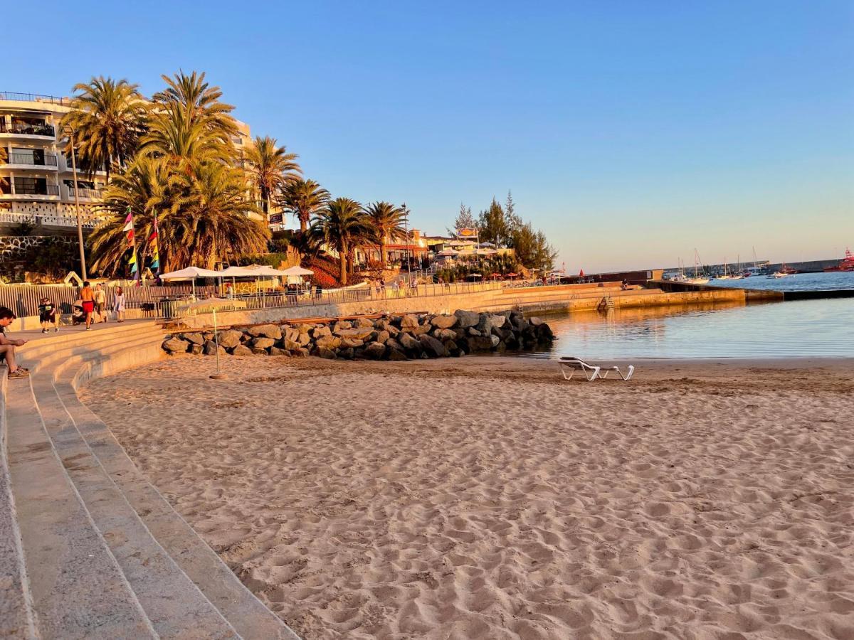 Studio In Top Lage Direkt Am Strand Arguineguin Bagian luar foto