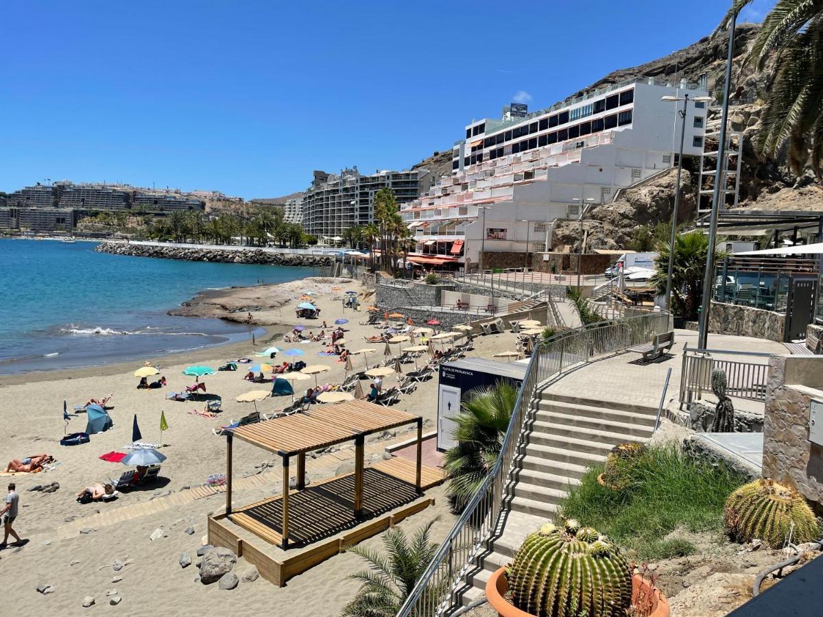 Studio In Top Lage Direkt Am Strand Arguineguin Bagian luar foto