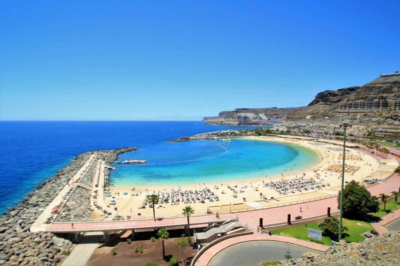 Studio In Top Lage Direkt Am Strand Arguineguin Bagian luar foto